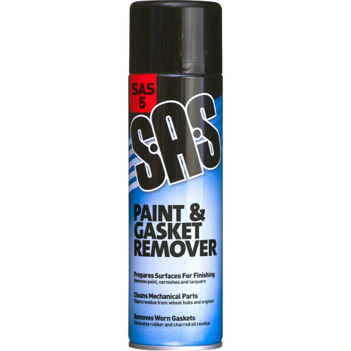 SAS5 Paint and Gasket Remover Aerosol 500ml. Pack of 6.