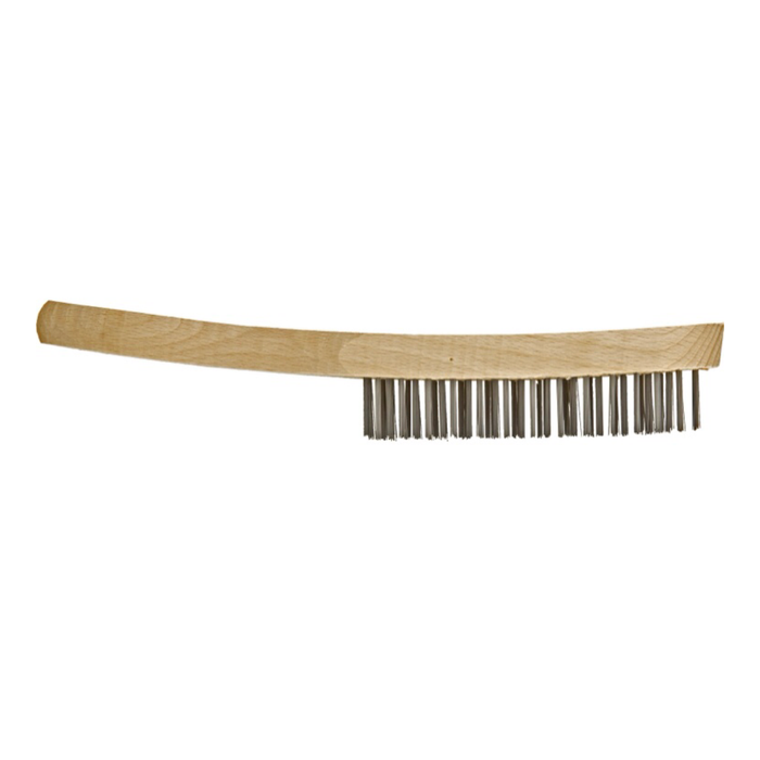 Wooden Handle Wire Brush 4 Row