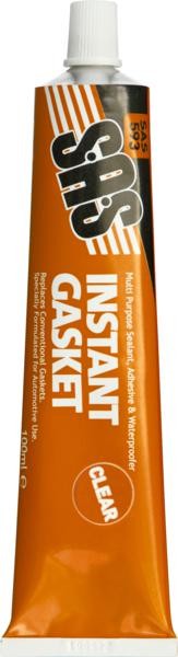 SAS593 Instant Gasket Clear 100ml Tube.